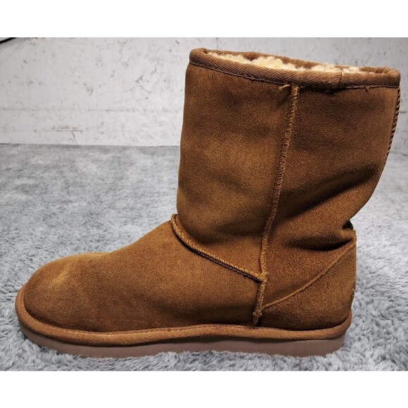 Ugg Boots Womens Sz 8 Koolaburra Brown Suede Shearling Classic Tall F16019E - Picture 7 of 11